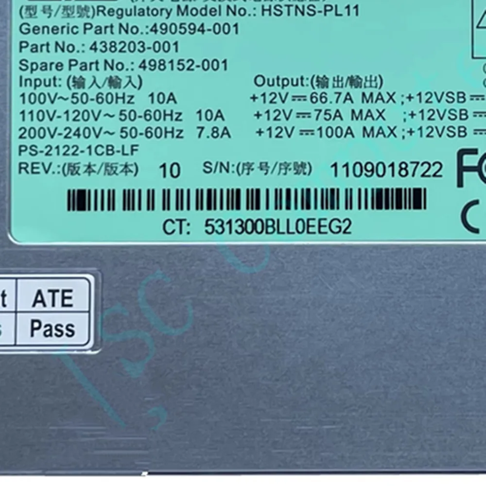 ETH HP DL580 G6 G7 서버용 ATX 전원 공급 장치, 보드 및 케이블 포함, 1200W HSTNS-PL11  498152-001 438203-001 - AliExpress
