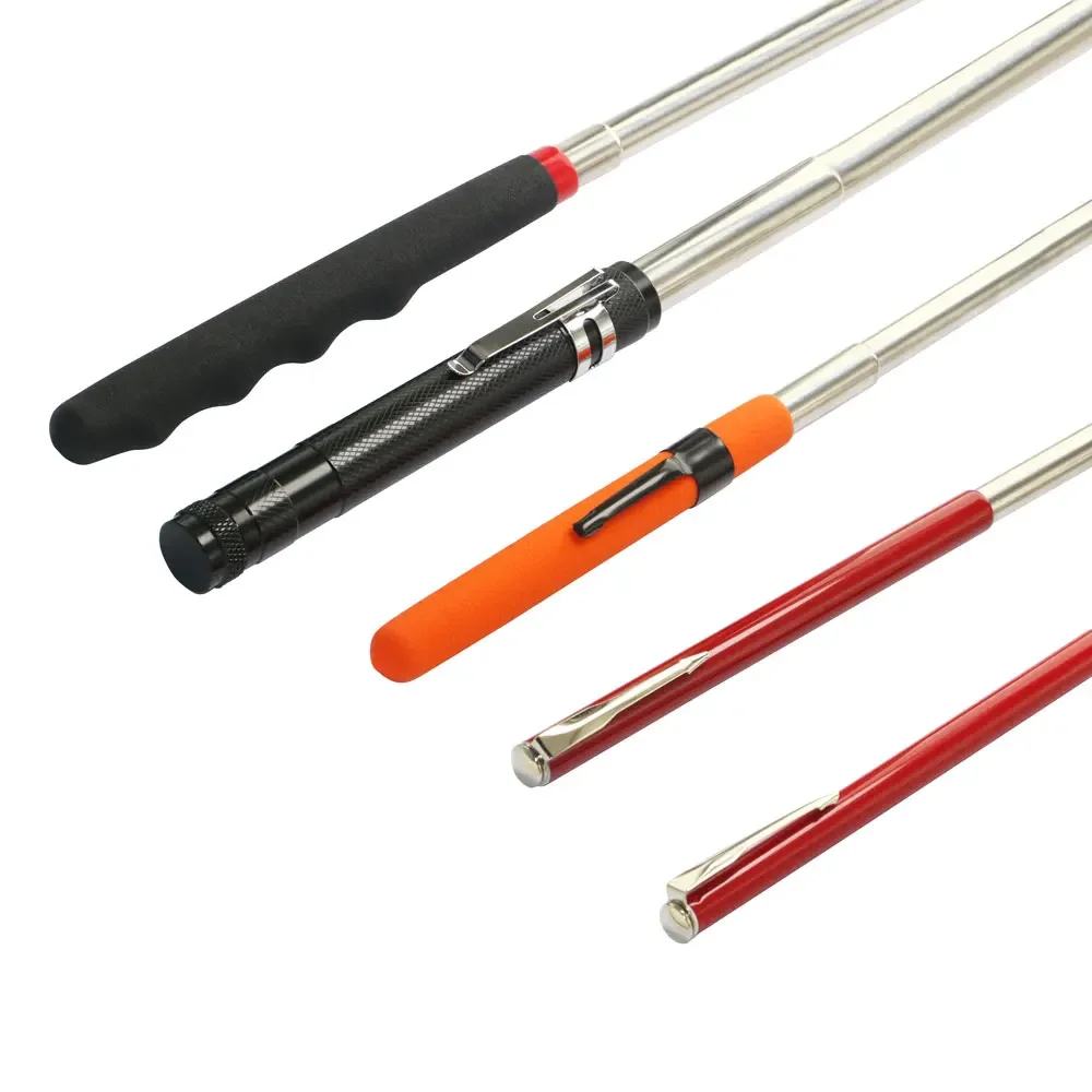 Telescopic Magnetic Pen with Light Mini Portable Pick Up Tool For Screws Nut Bolt