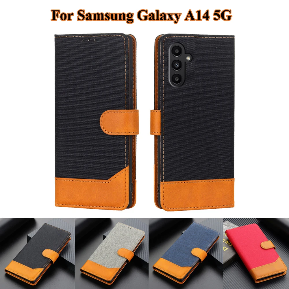 

Leather Flip Case For Samsung Galaxy A14 5G Wallet Cover For Coque Samsung Galaxy A14 2022 чехол на Galaxy A14 4G Phone Fundas