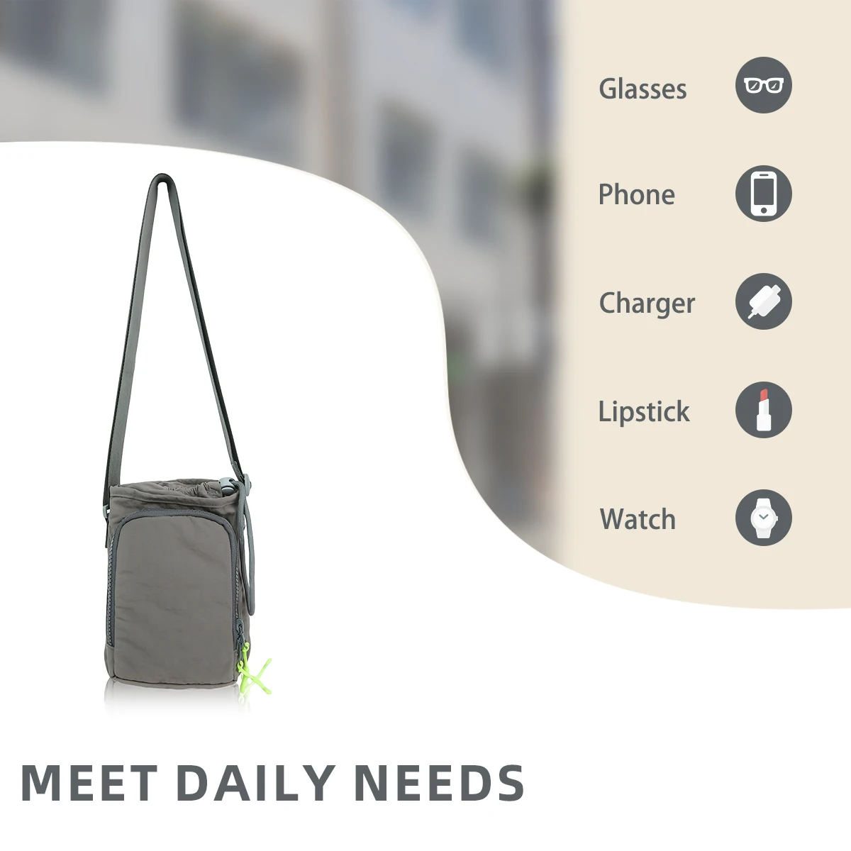 High-End and Stylish Mobile Phone Bag, Women's Crossbody Bag, Water Bottle Bag, Summer Mini Bag, Walking Key Bag, Shoulder Bag, Hiking, Sports Running Tissue Bag