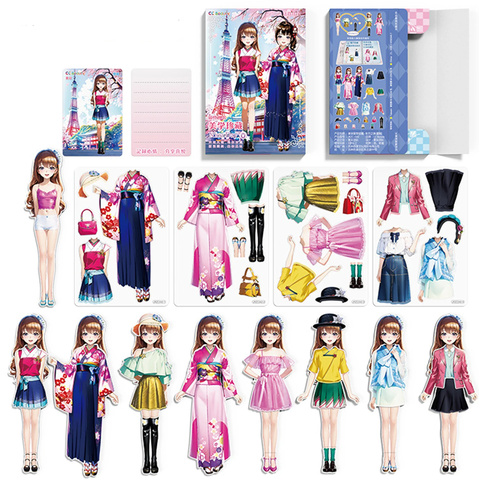 

Magnetic Up Stickers Toy Fun Princess DIY Dress Up Games Educational Gift for Kids Girls Birthday Christmas Gifts
