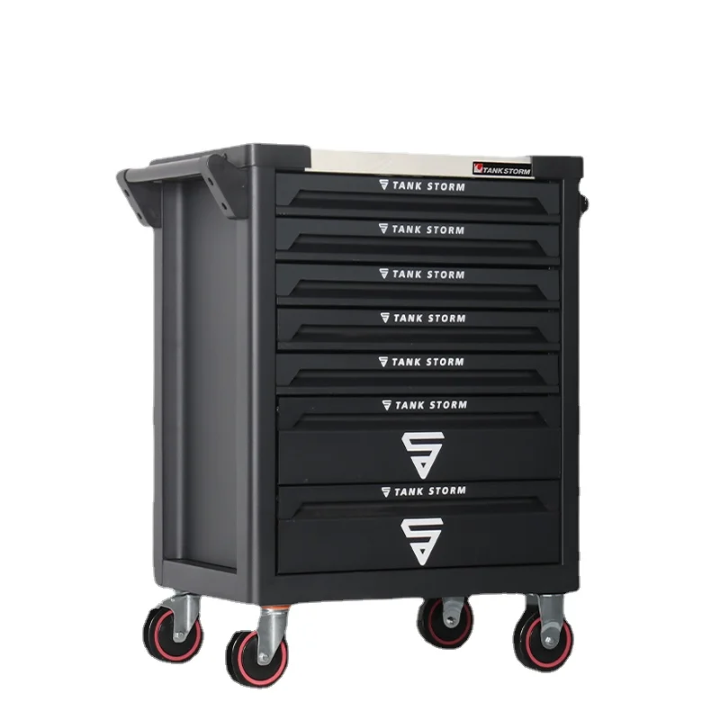 1pc storage box for components tool storage screw parts hardware tool parts garage workshop storage rack toolbox plug in parts Xk Tank Storm Heavy Tool Car Workshop Tool Cabinet Toolbox Auto Repair Mobile Cart