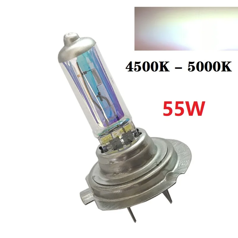 2-Pack 6000K Ultra-Bright White Halogen Headlight Bulbs - 12V Car Replacement Lamps
