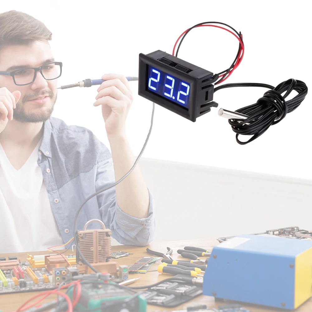 Digital LED Temperature Sensor Module Gauge