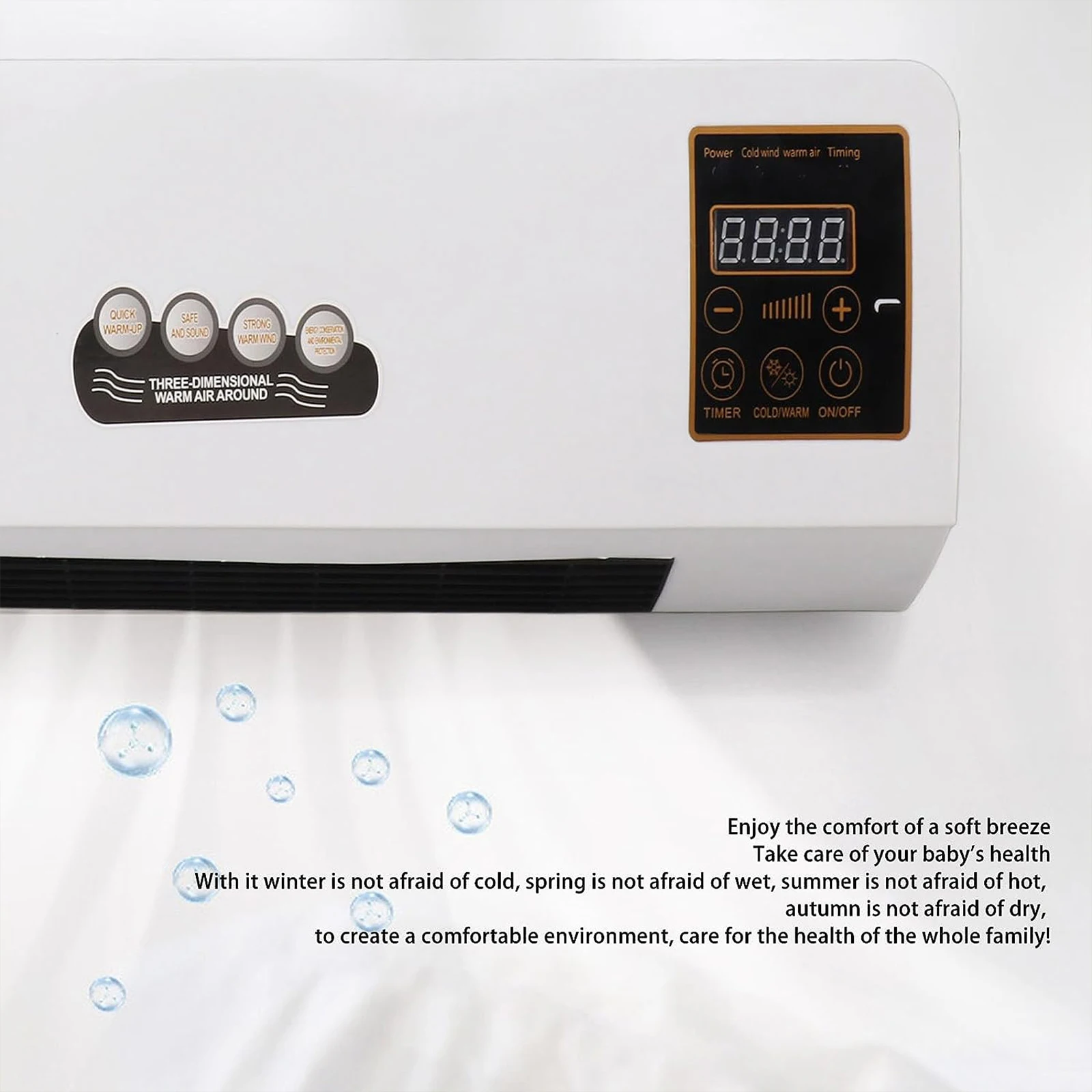 Nowy Mini klimatyzator wentylator chłodzący ogrzewanie podwójnego zastosowania klimatyzator domowe urządzenia chłodzące do salonu jadalnia