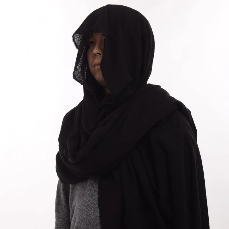 

2022 Vintage Medieval Scarf Costume Accessories Post Apocalyptic shaman elven ranger Shawl Men Brown Pirate Wrap Cloak