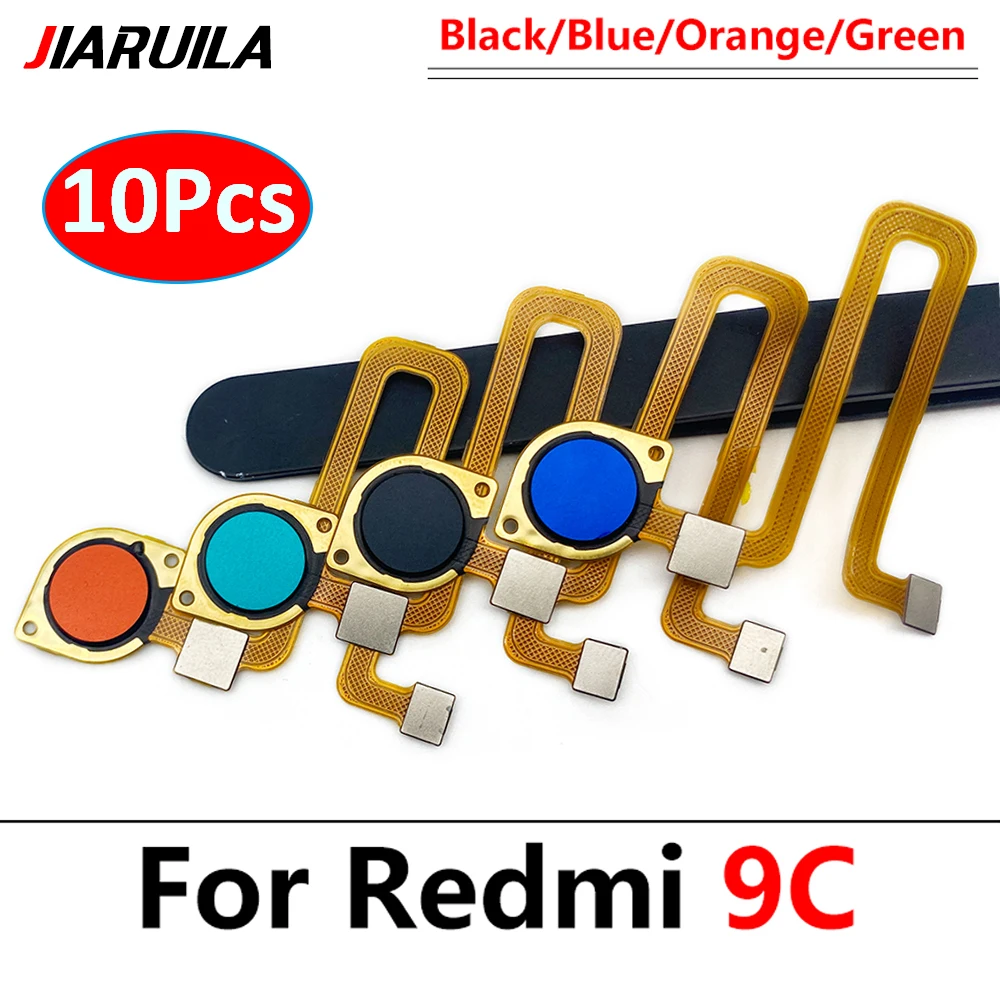 

10Pcs，NEW Tested For Xiaomi Redmi 9C 10Prime 9 Home Button Power Fingerprint Scanner Sensor Touch ID Sensor Connector Flex Cable