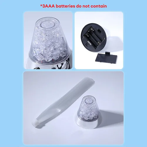멀티 컬러 LED 광섬유 램프, USB 별이 빛나는 하늘 조명, LED 야광 데스크탑 조명, 홈 바 커피용 창의적인 휴일 장식 6