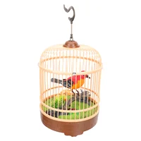 Toy For Kids Fake Bird Cage Unique Singing Simulation Plastic Acoustic Interactive Small Toys 2