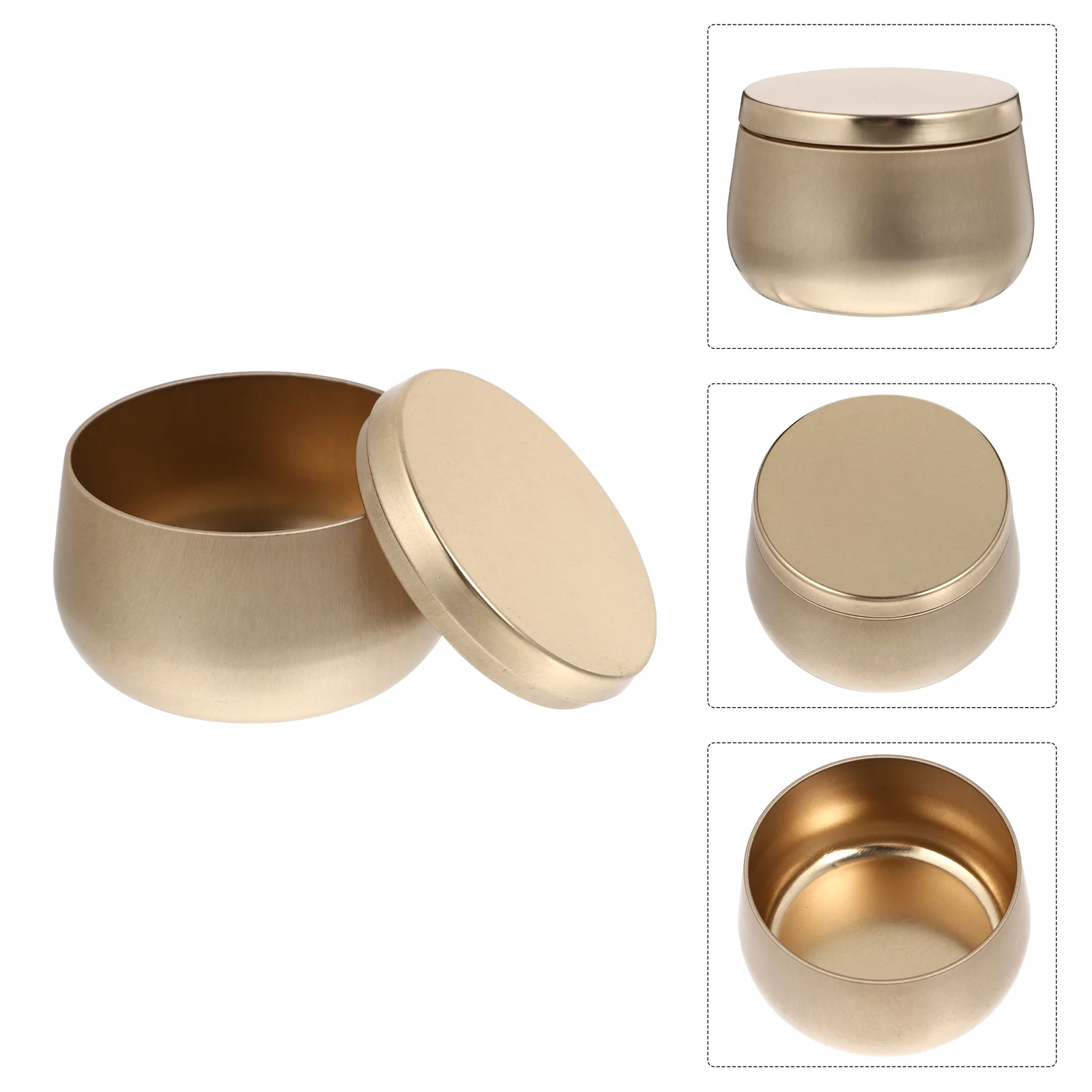 

9 Pcs Container with Lid Jar Tea Storage Pearlescent Jewelry Craft Travel