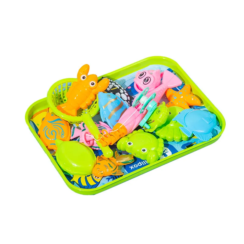 

Kids Fishing Toy Set Play Water Toys for Baby Magnetic Rod and Fish Outdoor Sport Toys for Children Bath Toys Inflatable Pool