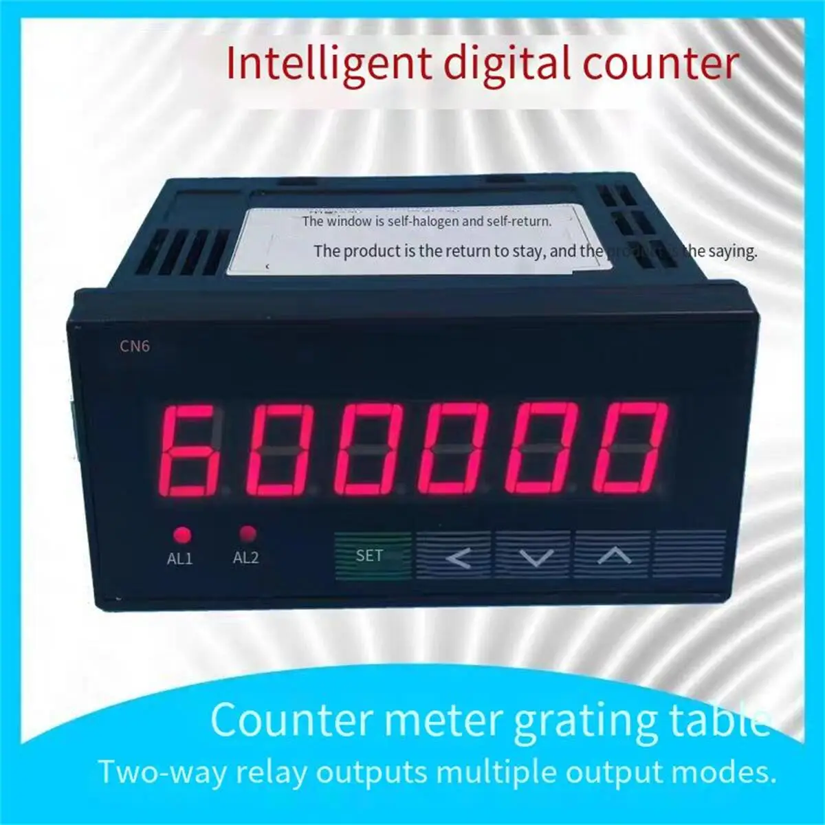 

6-bit Electronic Counter Digital Display Reversible Industrial Intelligent Counter Meter Grating Meter