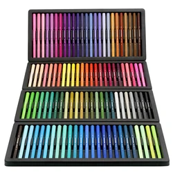 Ensemble de stylos à aquarelle KACO, Double tête, lavable, pour enfants, maternelle professionnelle, Animation, peinture d'artiste, cadeau, 100 pièces 