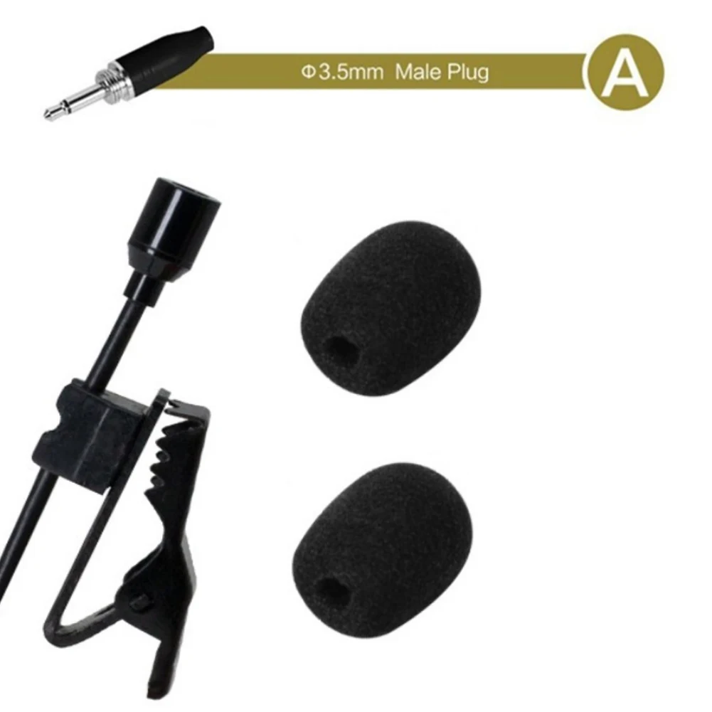 

Lavalier Lapel Clip Microphone 3.5mm 3Pin 4-Pin XLR For Wireless System Wireless Audio Technica Mic Microphone