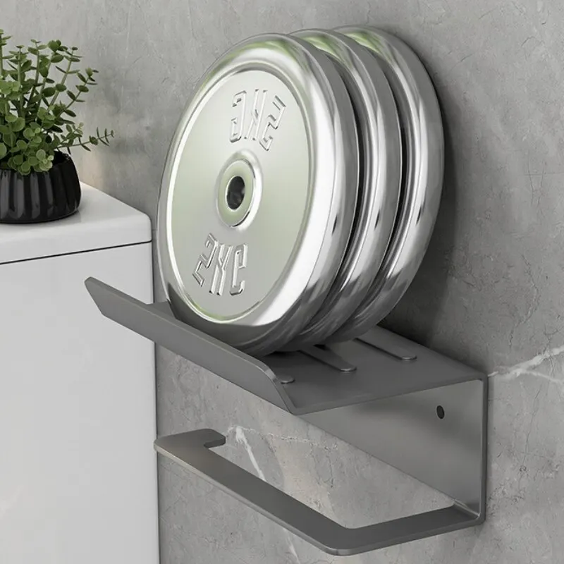 Paper Towel Rack Bathroom Shelf Toilet Paper Roll Put Phone Hanging Rack Wall-mounted Kitchen Storage Wall Shelf