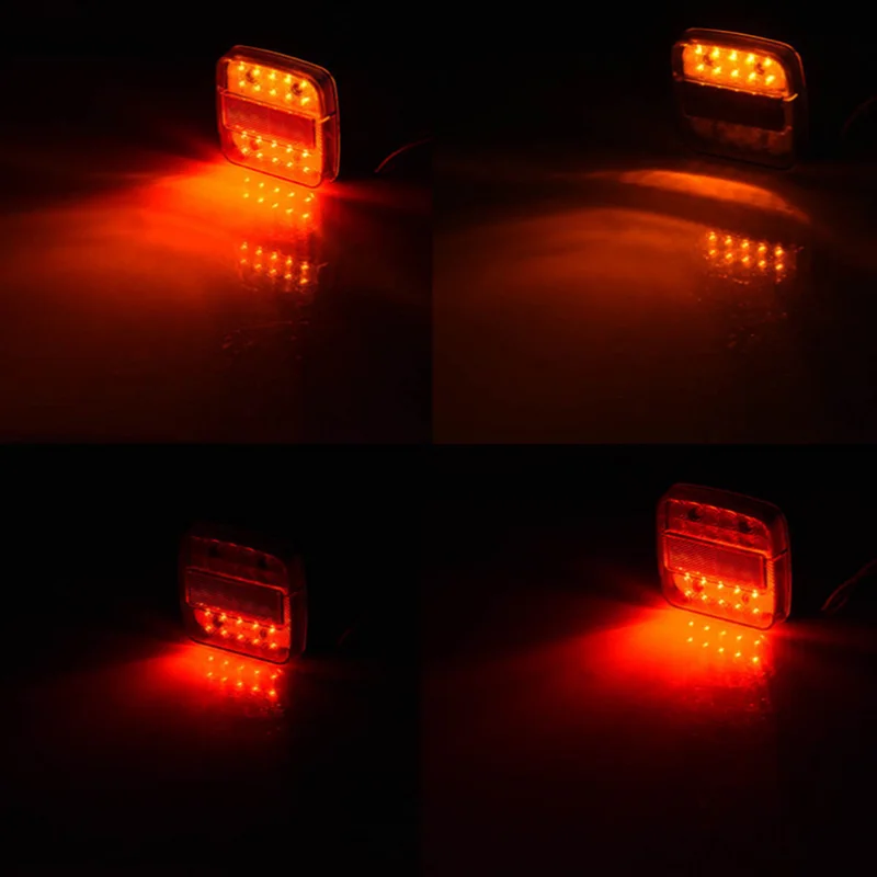 20LED 12V Waterproof Car Truck LED Rear Tail Light Warning Lights Rear Lamp for Trailer Caravans 1pc