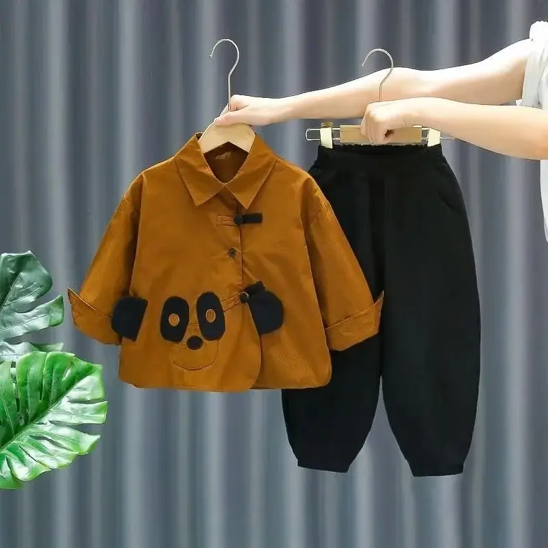

Spring Autumn Baby Boys Clothes Suit Outfit Sets Baby Boys Shirts+ Pants Sets 2pcs Children's Clothes Set 2 to 7 years 2023 New