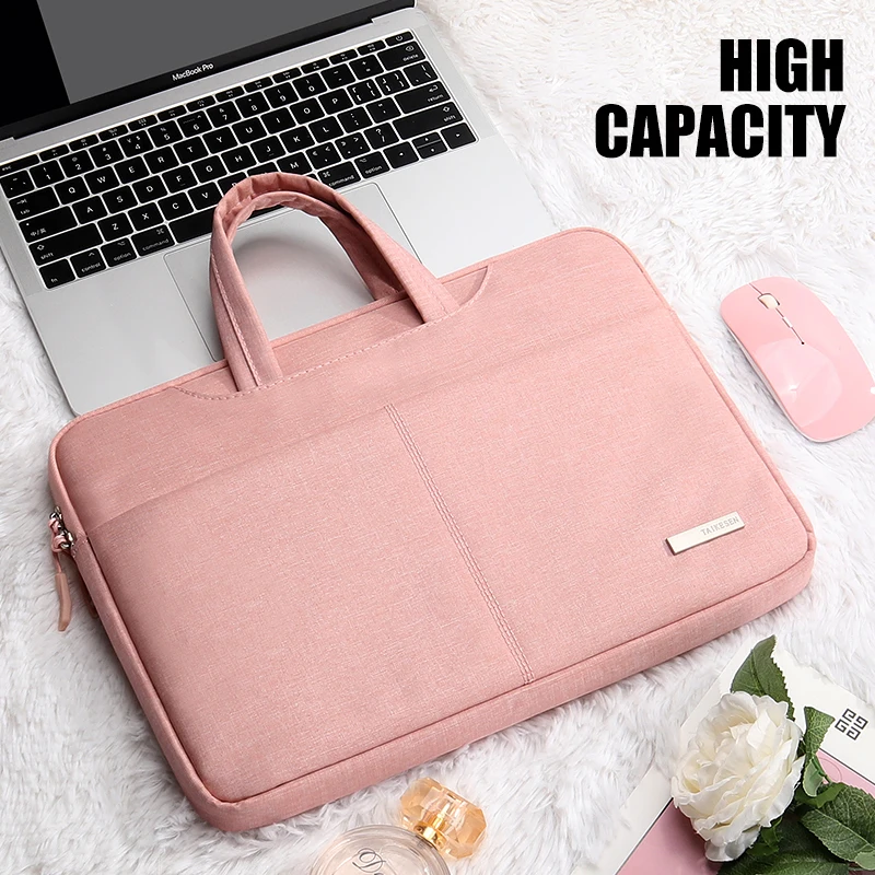 Bolsa Impermeável do Portátil para Macbook 13.3 15.6 14 Polegadas Luva do Caderno m1 m2 Air Pro 13 15 Bolsa de Ombro Huawei Pasta