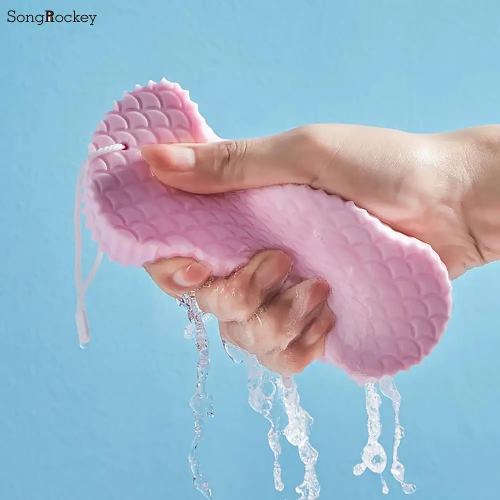 Korean Fiber Body Scrub Bath Sponge Exfoliating Brush Magic Bathroom Products Household Merchandises Home Garden 2