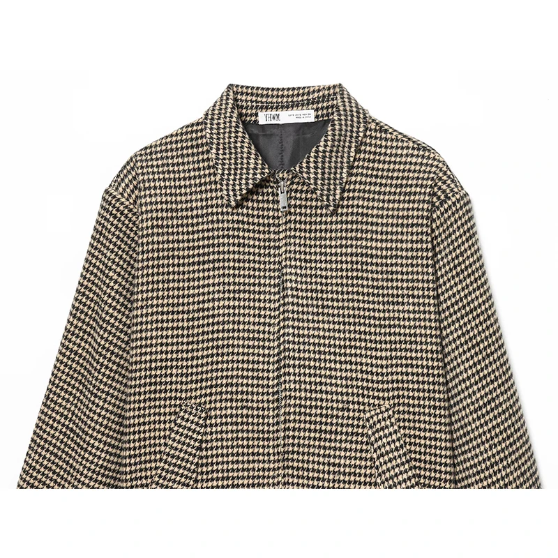 Women's Long Sleeve Plaid Bomber Jacket Zipper Pockets Chic Female Jackets Coats 2026 Spring Autumn Casual Lady Outerwear