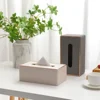 Light Luxury Paper Box Nordic Creative Leather Tissue Box Rose Gold Decoration Hotel Living Room Restaurant Home Paper Box 2