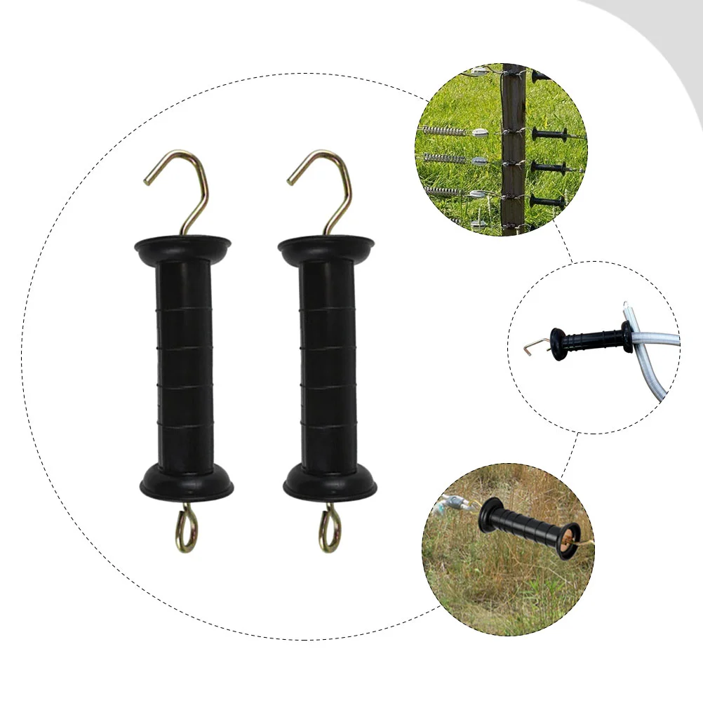 Wire Mesh Fence Gate Handle for Fences Electric Door Accessories Insulated Handles Repair Tool fence gate handle 2 Pcs