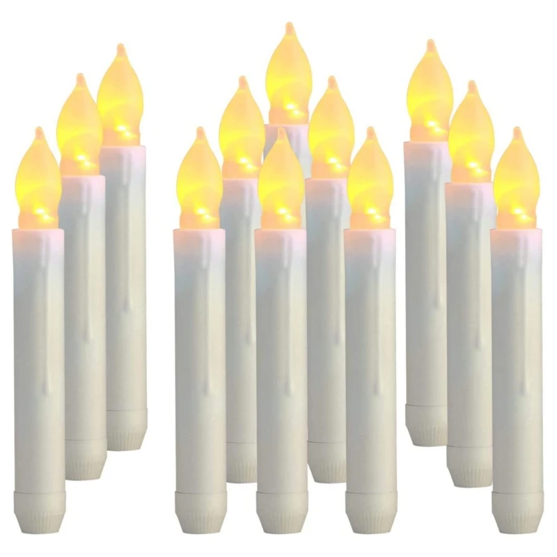Set Di 2 Candele A Colonna LED Senza Fiamma Con Telecomando - 10 Cm E 12,5 Cm, Effetto Cera Realistica, Luce Calda E Colorata, Per Interni/Esterni