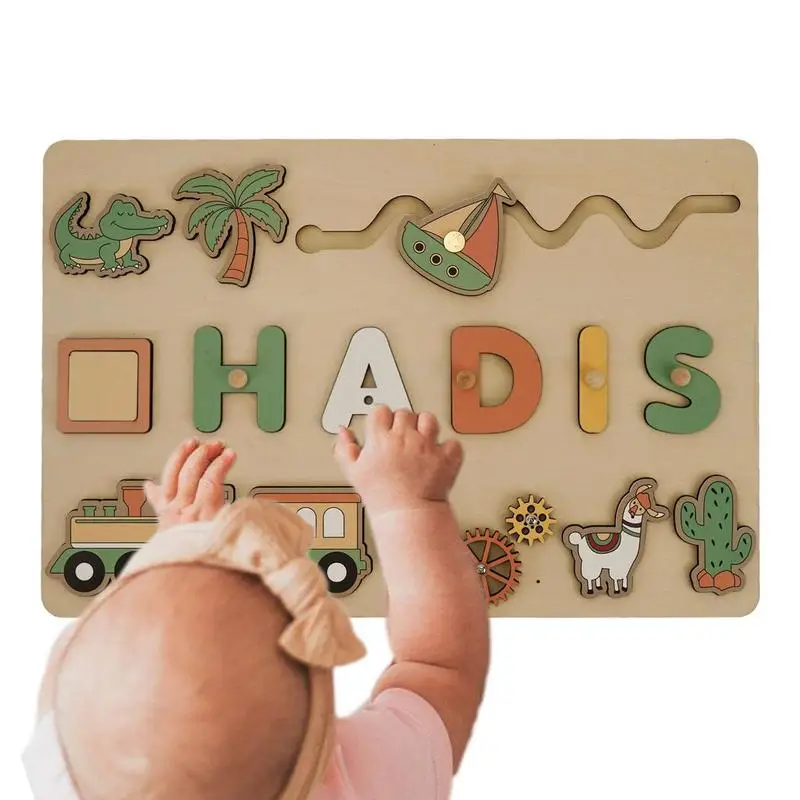 

Wooden Name Puzzles Wooden Alphabet Game Puzzle And Letters Educational Toys For Toddler Activities And Learning