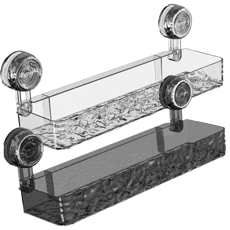 

Suction Cup Bathroom Storage Organizer 1PCS durable Effortless Suction Cup Shower Shelf multipurpose Shower Caddy for Bathroom