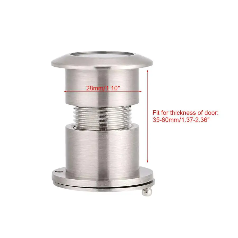 Description Picture 5 of item200° Wide Angle Door Viewer Peephole HD Glass Lens Security Adjustable for furniture Hardware