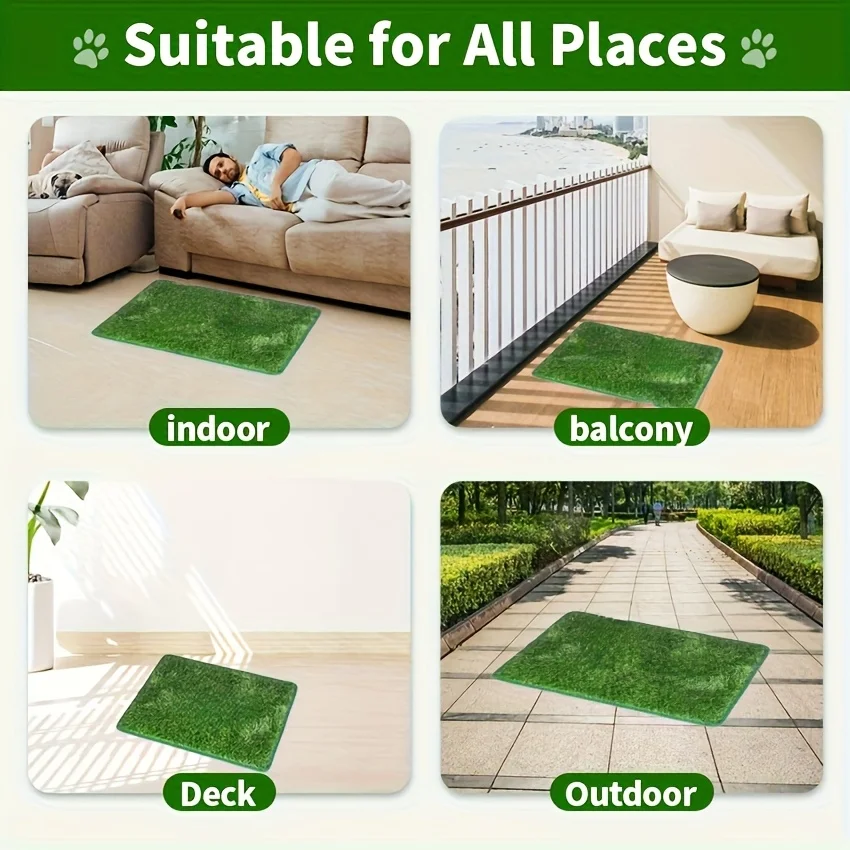 NONECN Faux Fur Dog Toilet Training Mat image 3