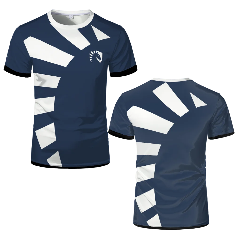 오토바이 뉴 여름 2025 팀 액체 Esports 유니폼 티셔츠 콘테스트 T 셔츠 캐주얼 통기성 스포츠