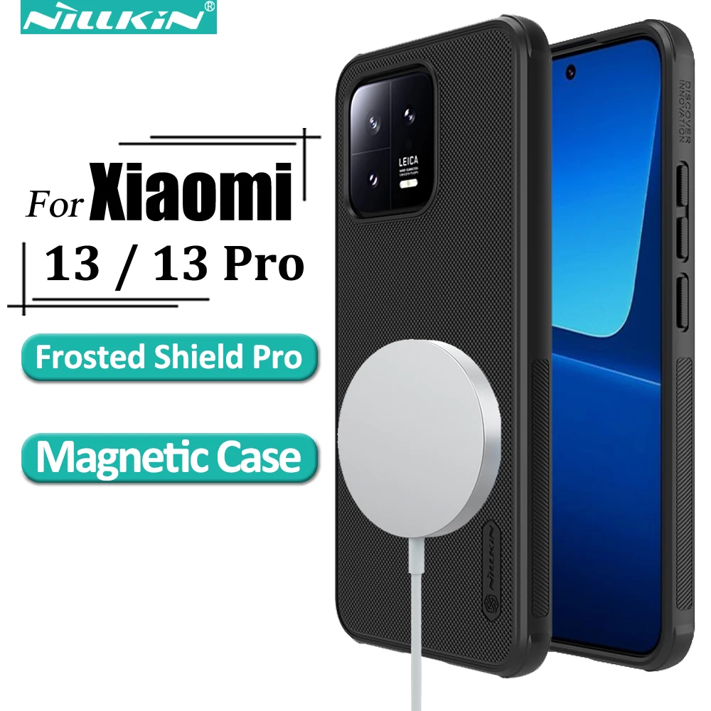 

Nillkin for Xiaomi 13 / 13 Pro Magnetic Case, Super Frosted Shield Pro PC+TPU Protection Back Cover
