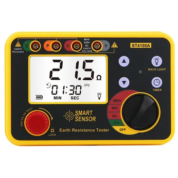 

SENSOR ST4105A ST4105B 200 Ohm LCD Backlight Digital Earth Resistance Tester