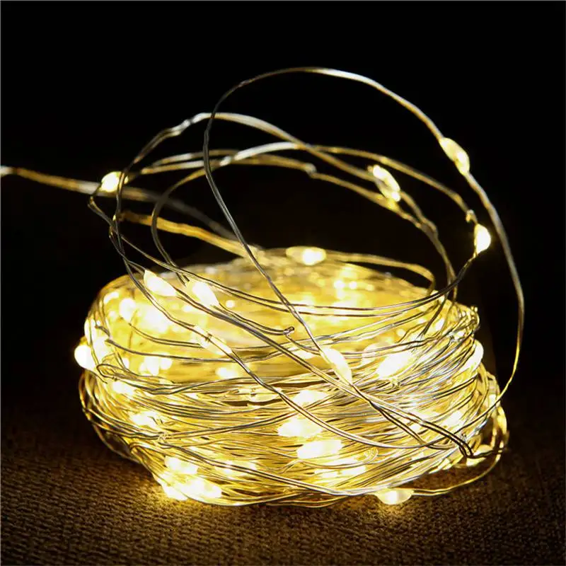 

USB Copper Wire Lamp Room Decoration 1M/2M/3M/4M/5M/10M/20M LED Copper Wire Light String Christmas Holiday Decorative Lights