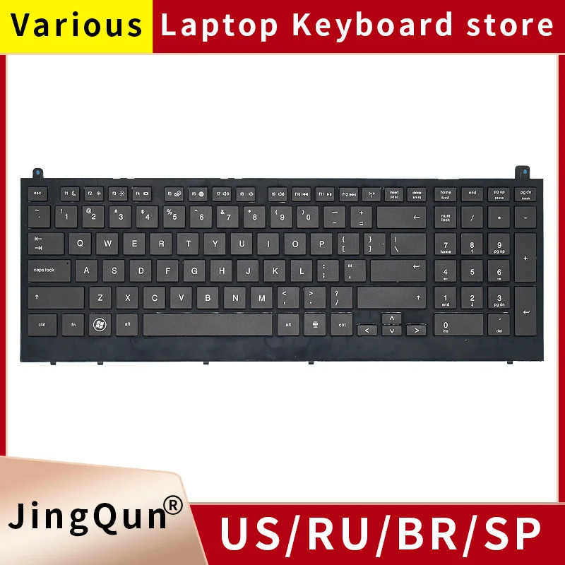 

New US Russian Laptop Keyboard For HP Probook 4520S 4520 4525S 4525 With Frame