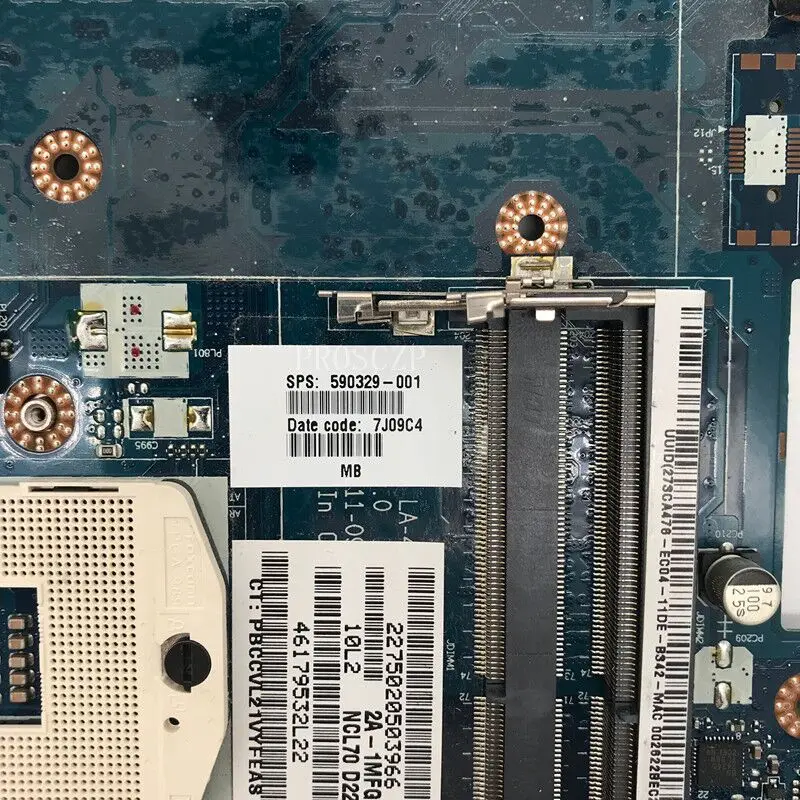 Mainboard para hp Compaq Laptop Motherboard Nal70 Cq41 La4107p Hm55 Ddr3 100 Completo Testado Bom 590329001 590329501 590329601 - Imagem 4