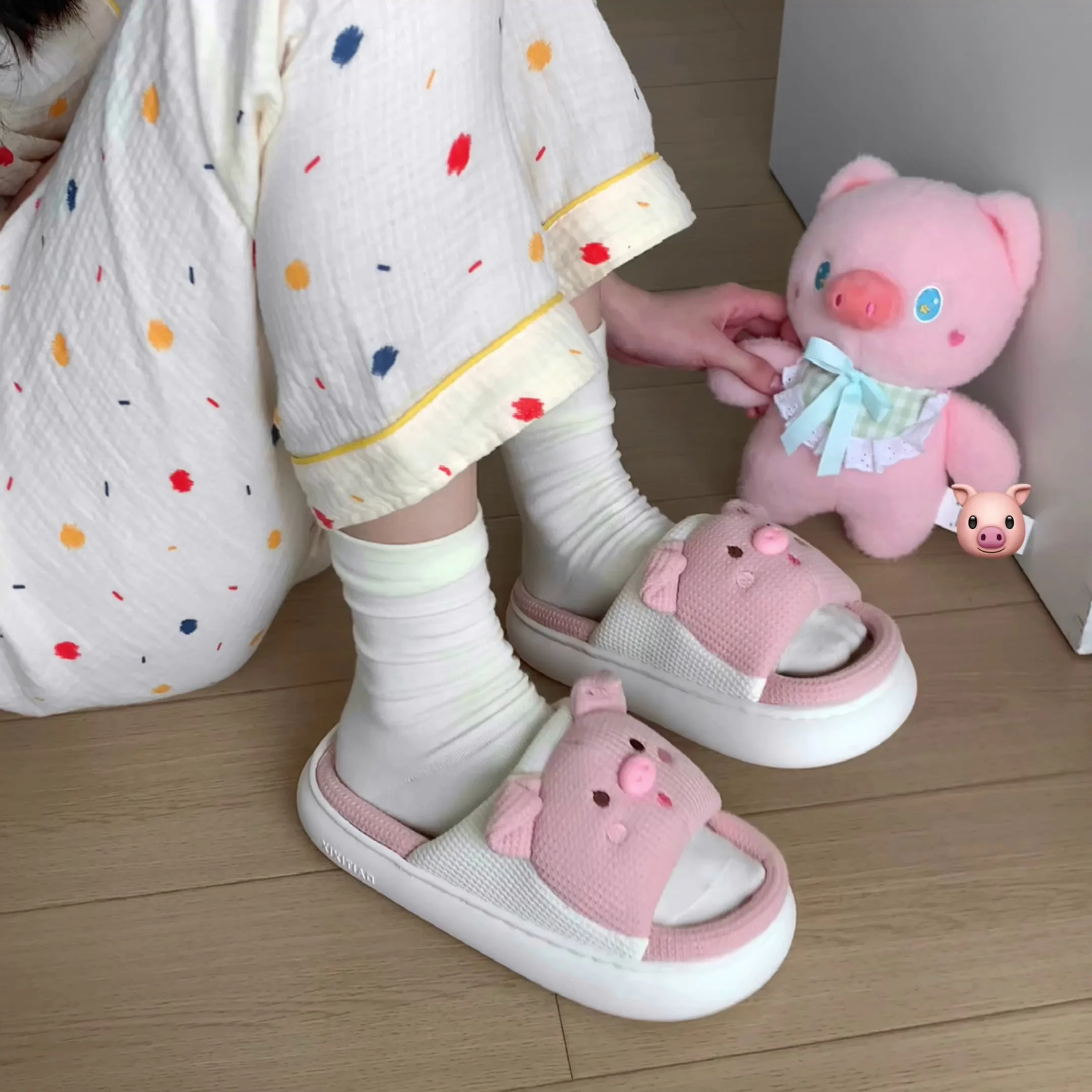 

Heart Love Fluffy Fur Slippers Women Warm Open Toe Plush Memory Foam Slide Slippers Home 2023 Winter Indoor Shoes