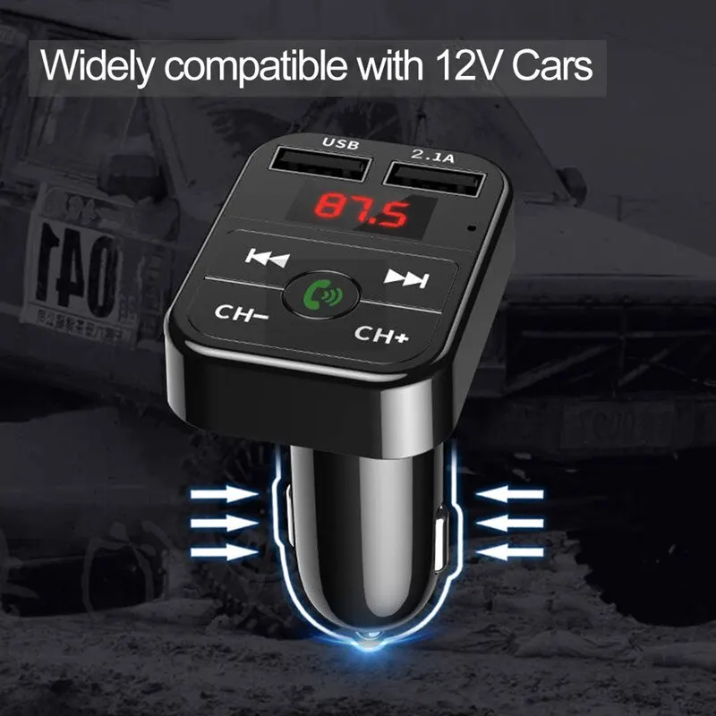 Car Bluetooth 5.0 FM Transmitter Wireless Adapter Car Accessories
