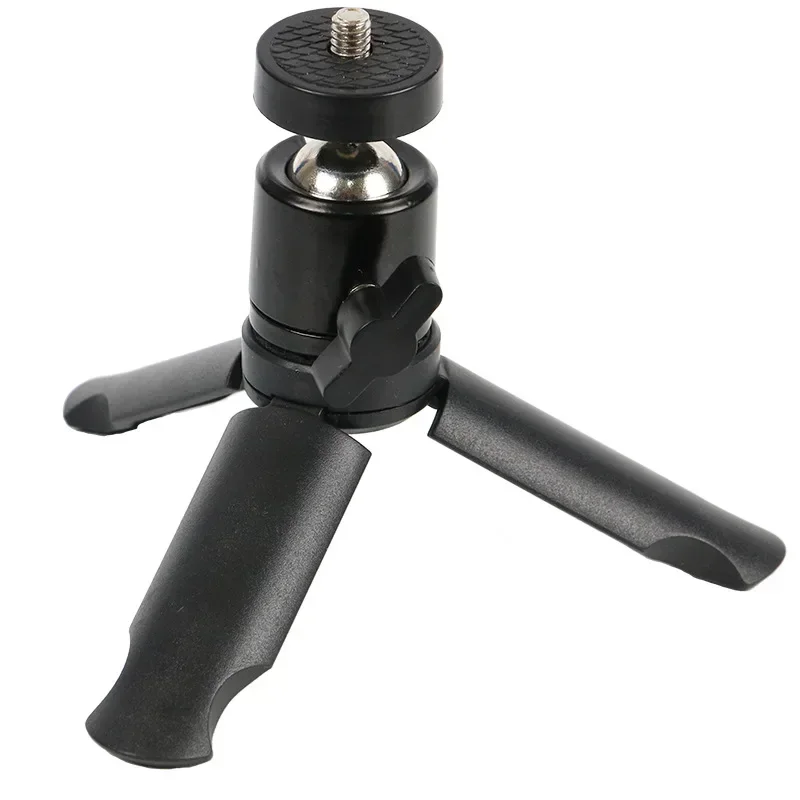 Mini Tripod Ball Head Rotating 3D Small Gimbal for Mobile Phone Smartphone Aluminum Alloy for Selfie Stick Lightweight Camera