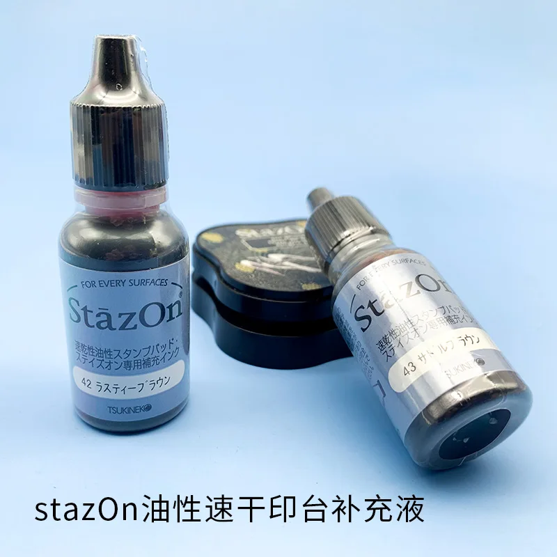 Alcohol Marker Ink Refill Tsukineko Stazon Oil-Based Fast Dry 15ml Japan
