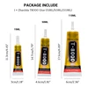 Zhanlida T8000 15/50/110ML Clear Cell Phone Adhesive MultiPurpose DIY Electronic Component Glue with Precision Applicator Tip 6