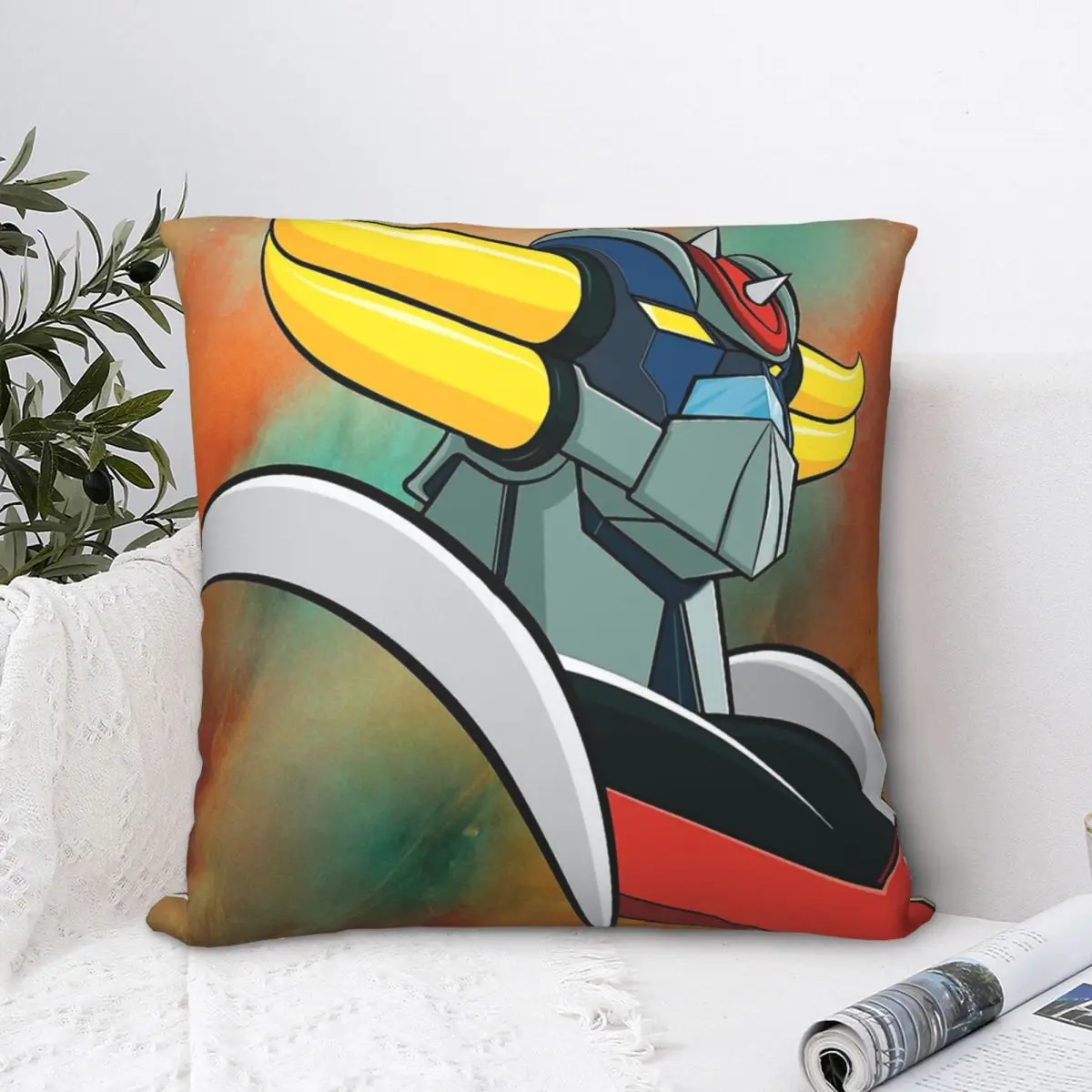 Ufo Super Robot Grendizer Cojines Federa Cuscino Casa Divano Sedia Stampa Decorativa Coussin