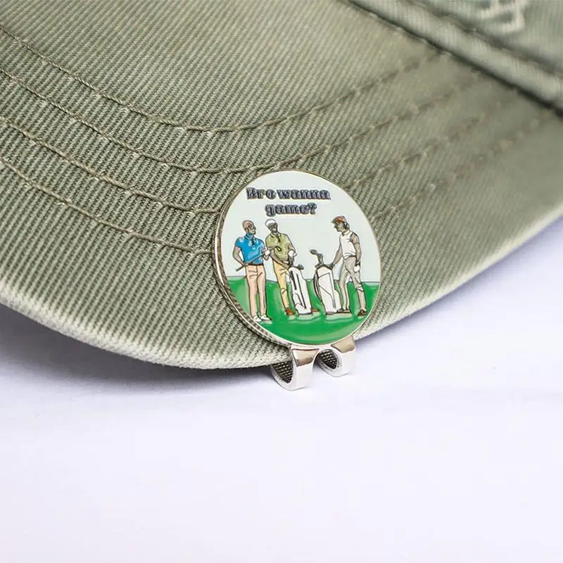 25mm Golf Ball Marker Hat Clip With Strong Reinforced Magnets For Secure Metal Ball Markers In Place