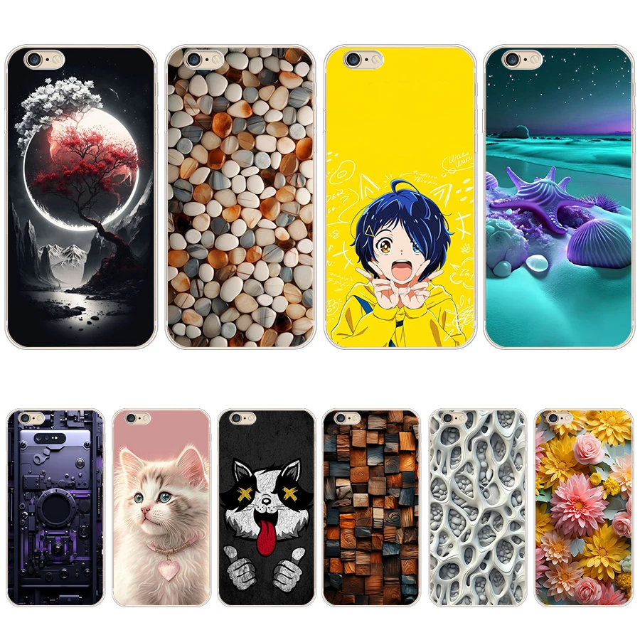 Custodia Per Telefono Con Cover In Tpu In Silicone Morbido S4 Colorato Per Iphone 5C/6/6S