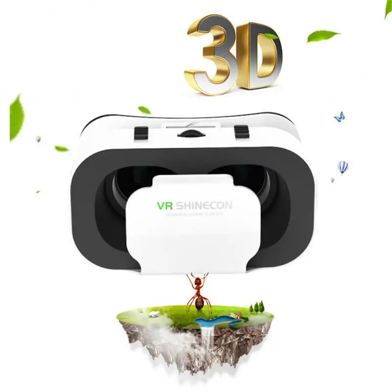 Newest 3D VR Glasses SHINECON G05A VR Headset VR Virtual Reality For 4.7-6.0 Inches Android IOS Smart Phones 3D Glasses Box
