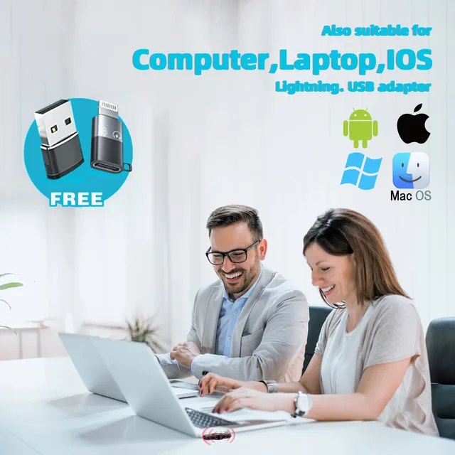 Microfone Lavalier Sem Fio 2.4G com Cancelamento de Ruído