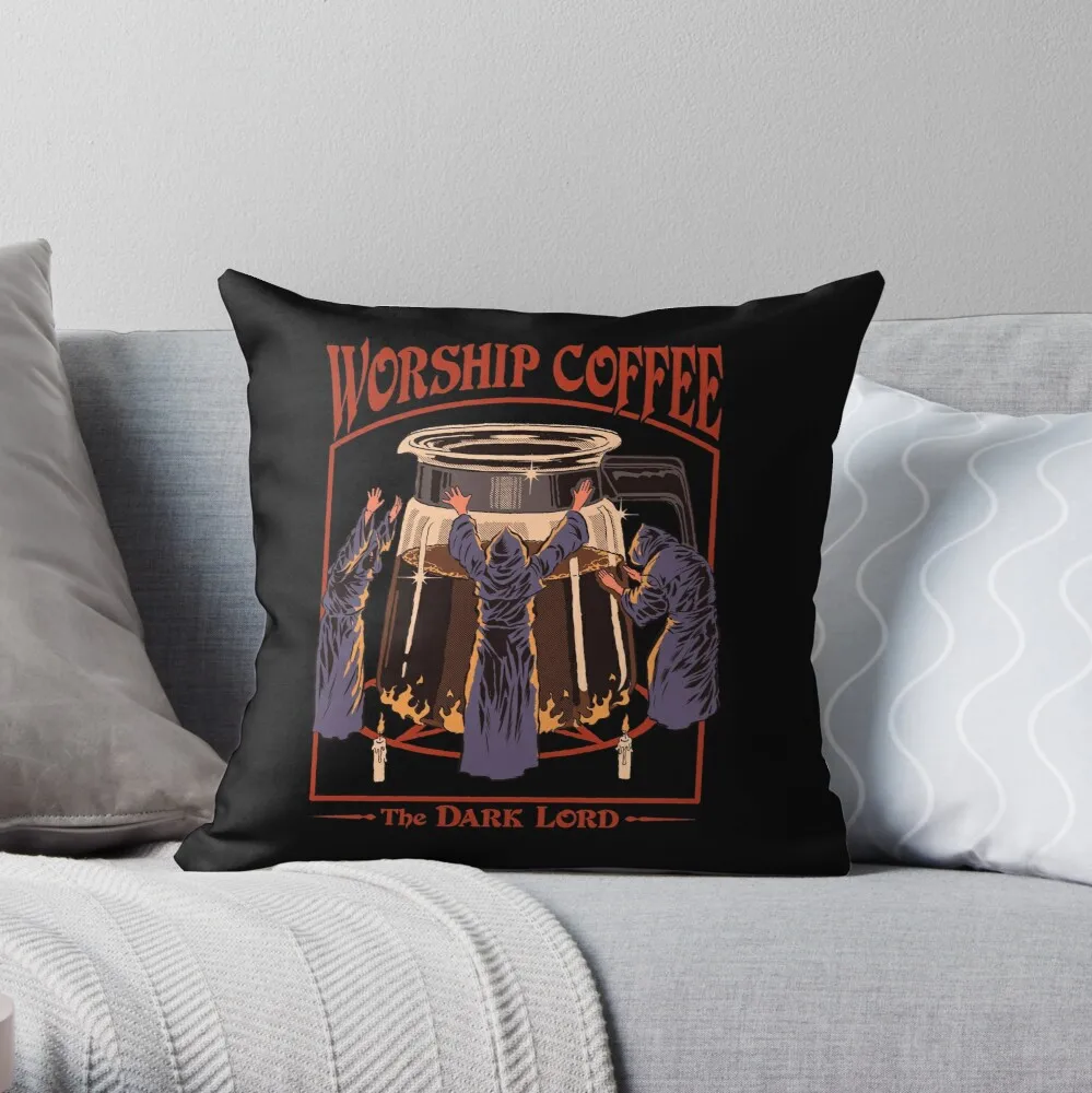 

Worship Coffee Throw Pillow cushion covers for living room sofa pillow cover