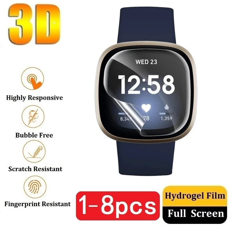 Захисна плівка для Fitbit Versa 4 3 2 Захисне скло для Fitbit Sense 2 без загартованого скла