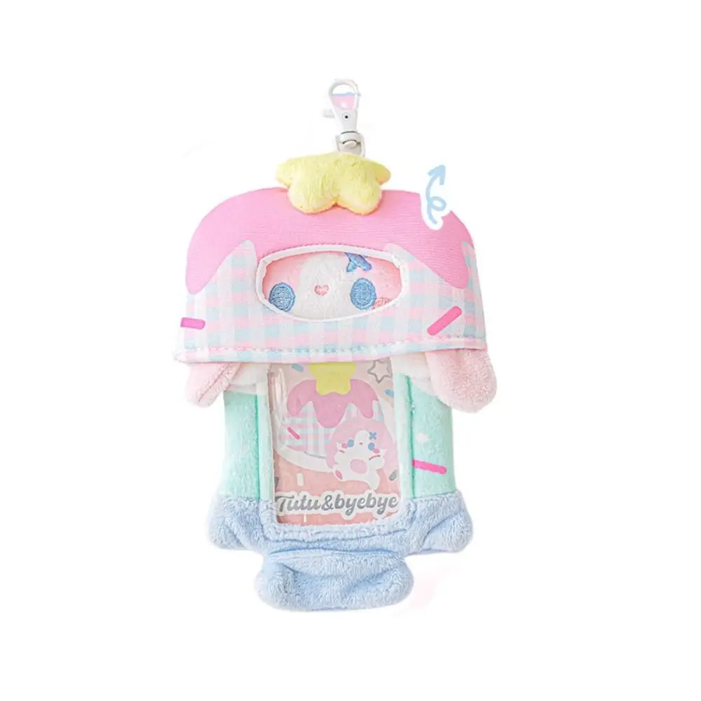 Cartoon Cat Animal Photocard Holder Korean Style Dog Plush Idol Photocard Holder Cute Kawaii Bus Card Student
